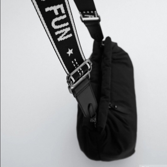 Zara Black Bucket Bag puffi soft - Picture 2 of 12